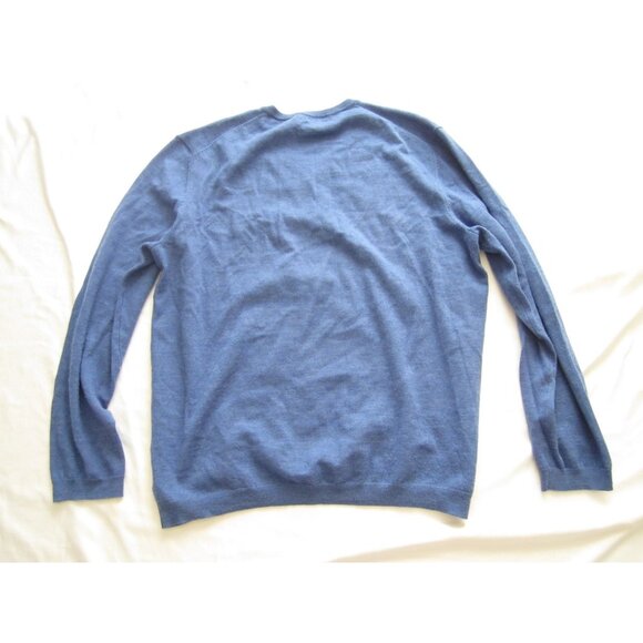 Men Calvin Klein Extra Fine Merino V Neck Pullover Sweater Sz XXL (MT656) - Picture 3 of 9